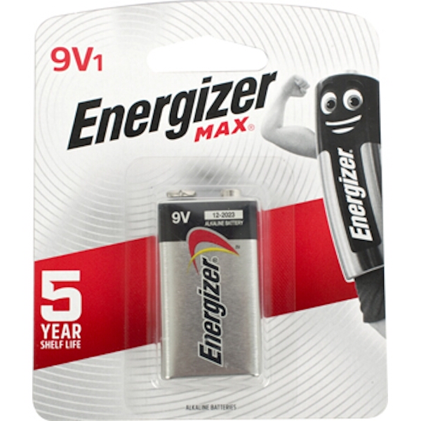 Energizer Max 9V 1 Pack Moq12 Chavda International